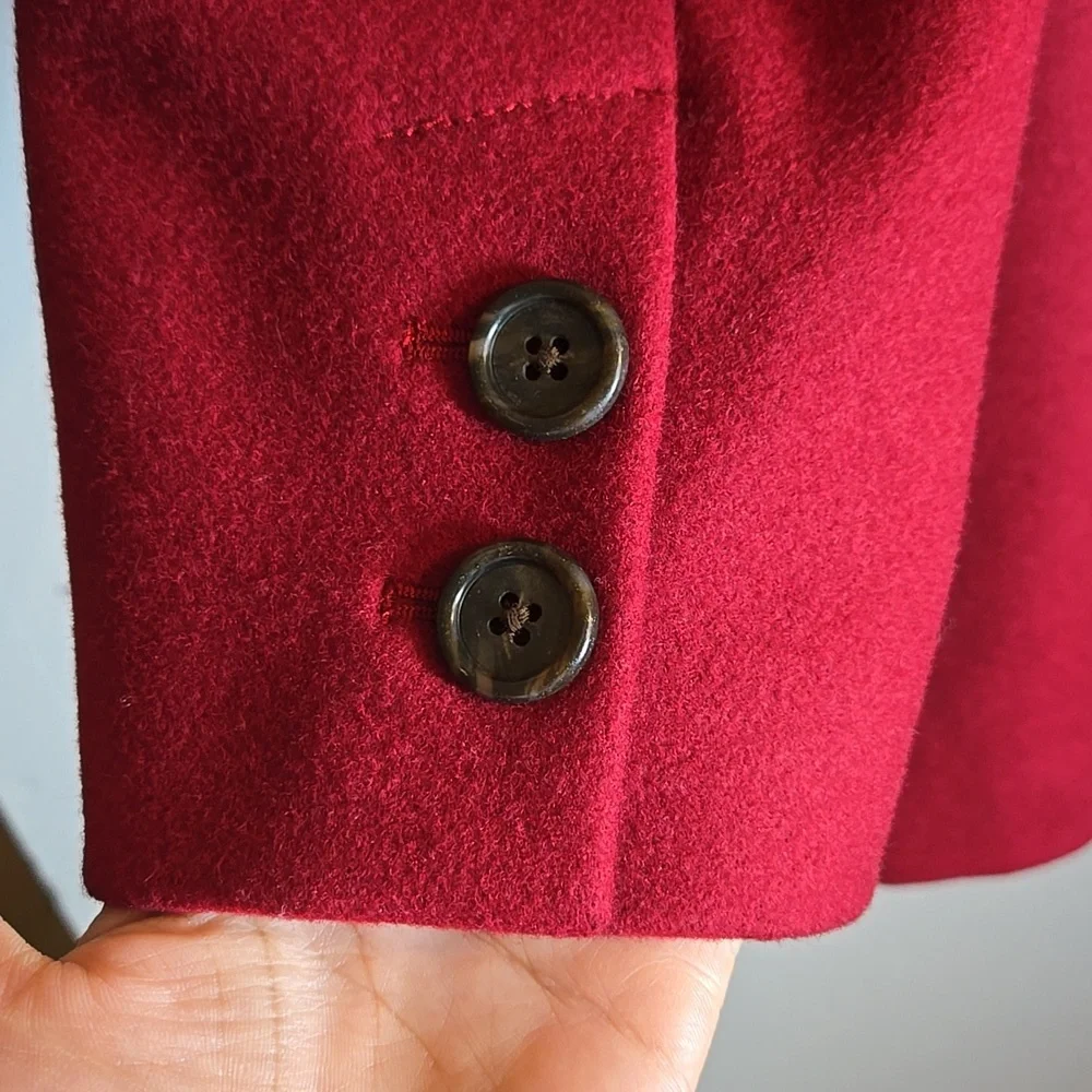 J. Crew Wool Doulbe Breasted Quilted Thinsulated Lined Button Cuff Peacoat NWOT - Picture 10 of 15